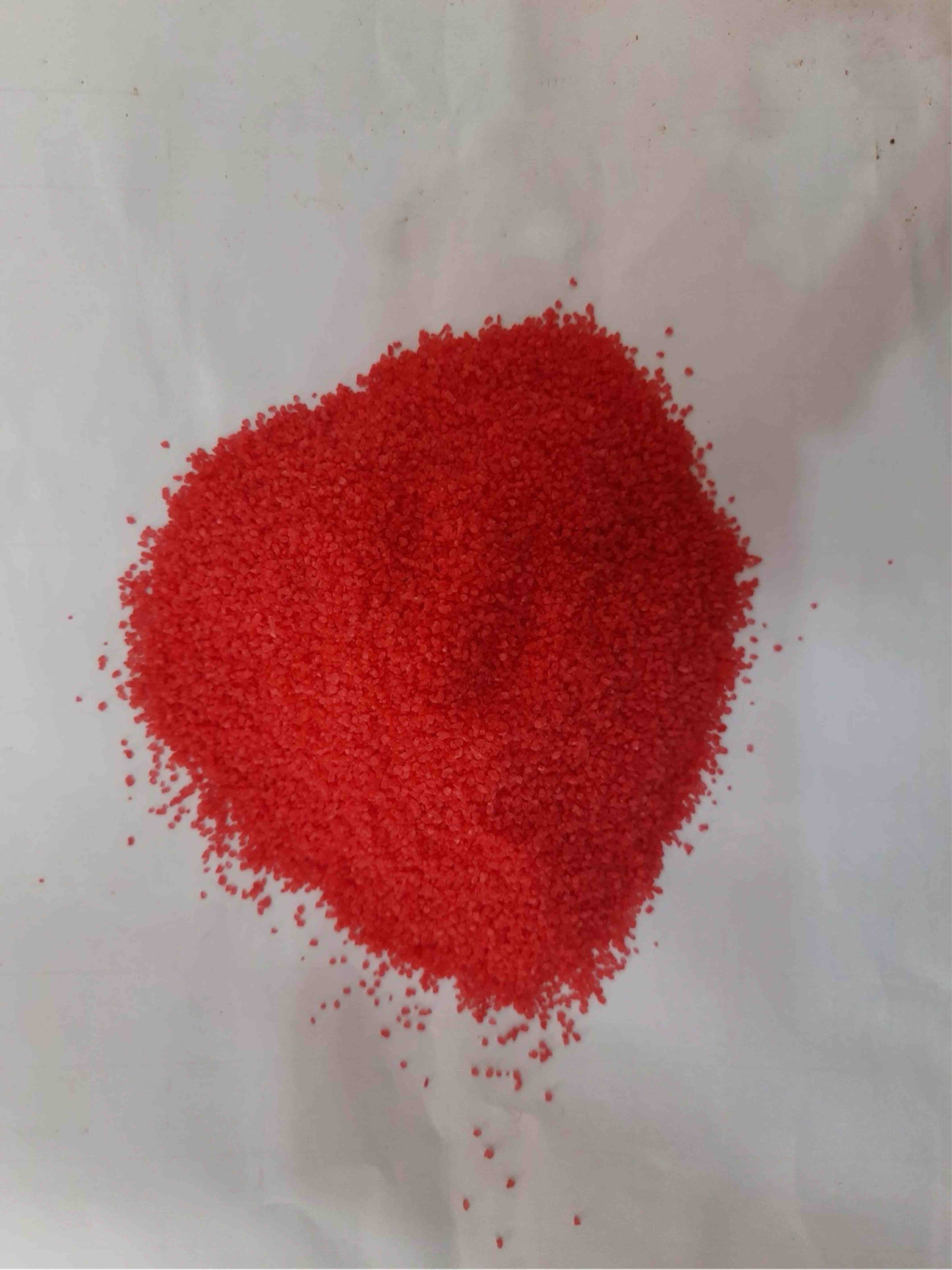 Red Colored Salt Speckles for Detergent