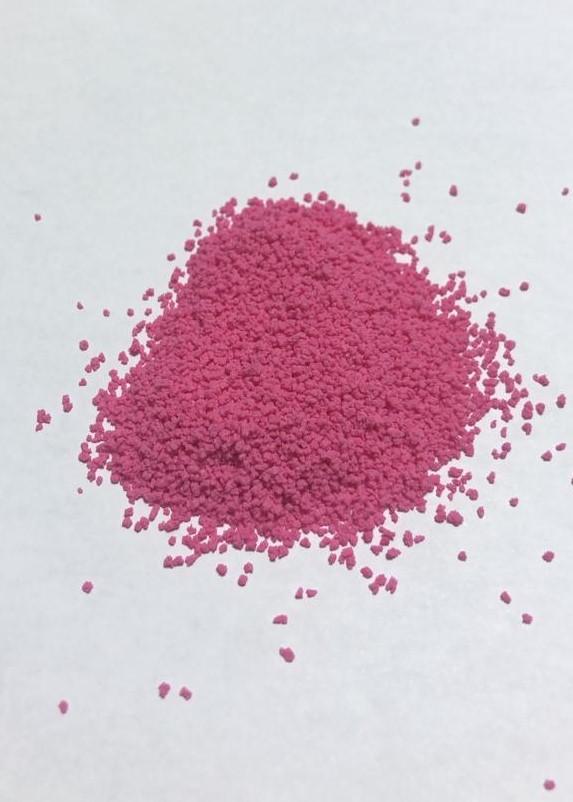 Pink Colored Salt Speckles for Detergent